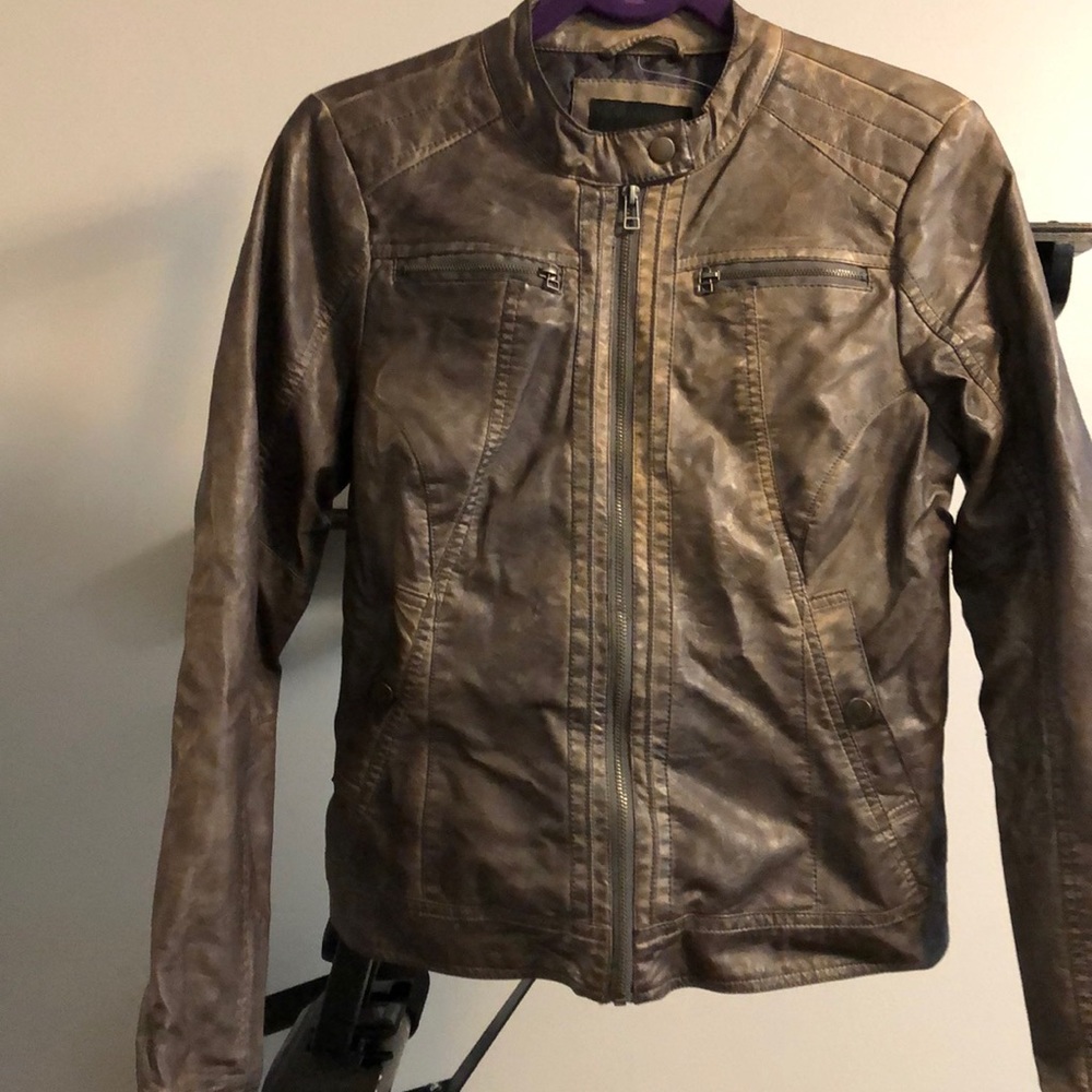 Distressed gray jacket